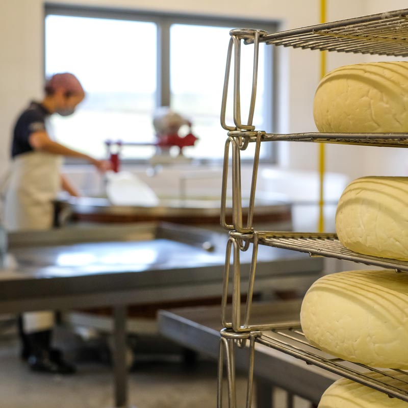 L'atelier de la fromagerie du Samson à Marche-en-Famenne - Fabrication